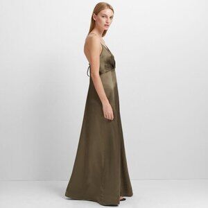 Club Monaco Zoyah Dress Robe in Olive/Olive in Size 4